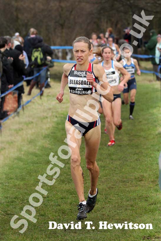 Julia Bleasdale during the senior womens BUPA Great Edinburgh Cross country.